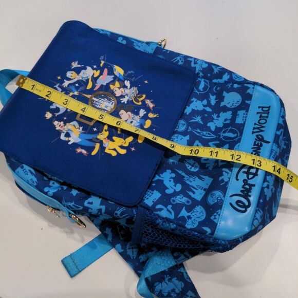 Walt Disney World 50th Anniversary Mickey Mouse & Friends Castle Backpack Blue - Picture 12 of 13